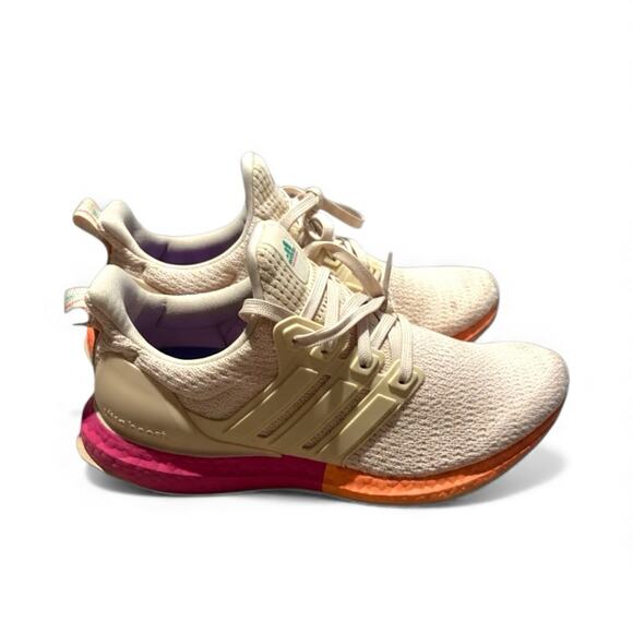 ADIDAS ULTRABOOST DNA W (LIEN BEIGE PINK ORANGE) SNEAKER SHOES SIZE 6 (FX7235) - Picture 1 of 10